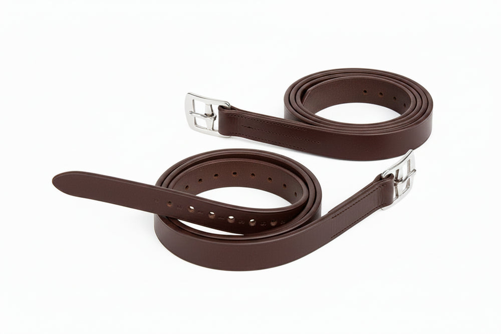 5039 Shires Velociti Gara Pro Series English Leathers - Havana Brown