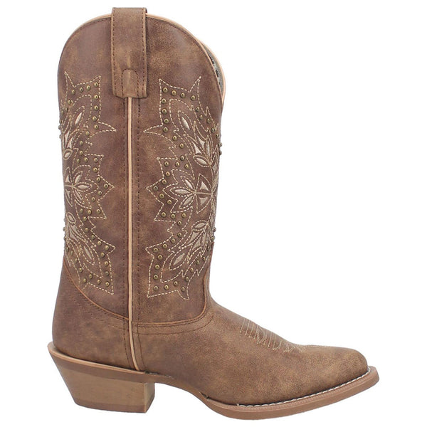 51191 Laredo Women's Cowboy Boots - Journee (Brown with Studs)