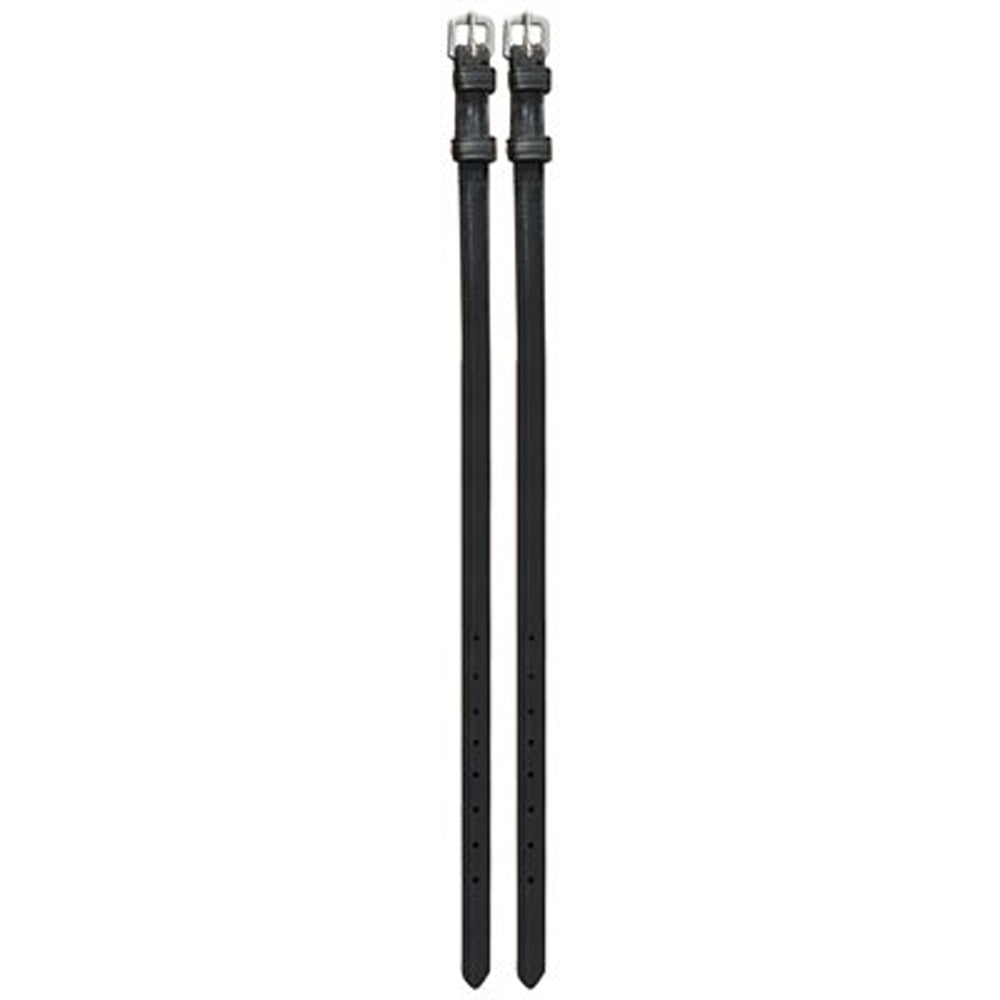 582 Perri's Leather Women's English Leather Spur Straps - Black