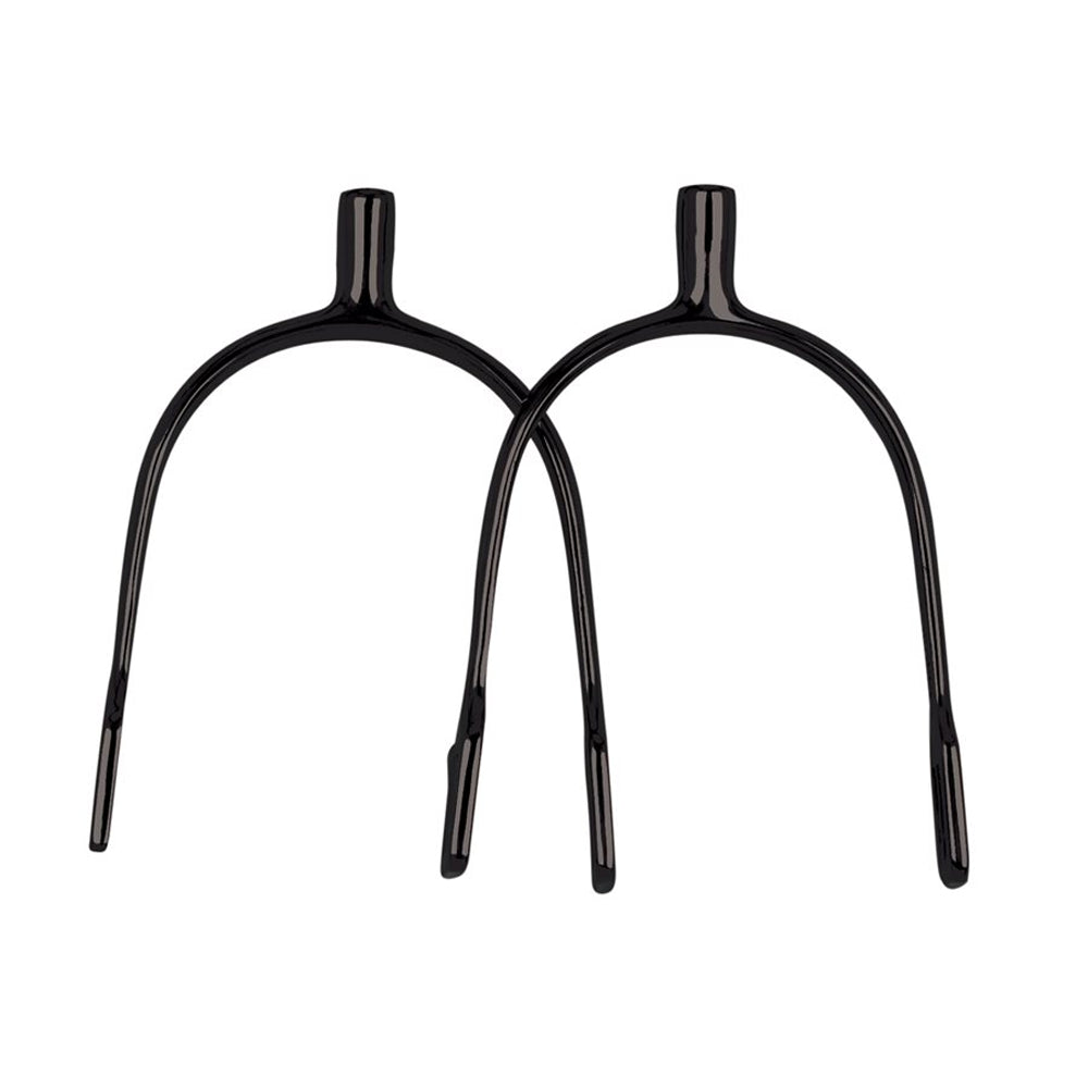 5841 Perri's Leather Ladies Black Coated POW 1" English Spur