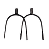 5841 Perri's Leather Ladies Black Coated POW 1" English Spur