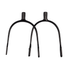 5841 Perri's Leather Ladies Black Coated POW 1" English Spur