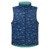 60339 Kerrits Kids Ride the Wind Reversible Quilted Riding Vest - Lapis/ Aqualuxe
