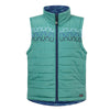 60339 Kerrits Kids Ride the Wind Reversible Quilted Riding Vest - Lapis/ Aqualuxe