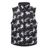60360 Kerrits Kids Pony Parade Reversible Quilted Riding Vest - Black/Black Horses
