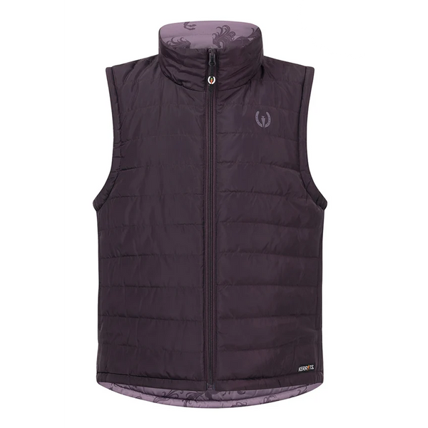 60360 Kerrits Kids Pony Parade Reversible Quilted Riding Vest - Elderberry/Thistle