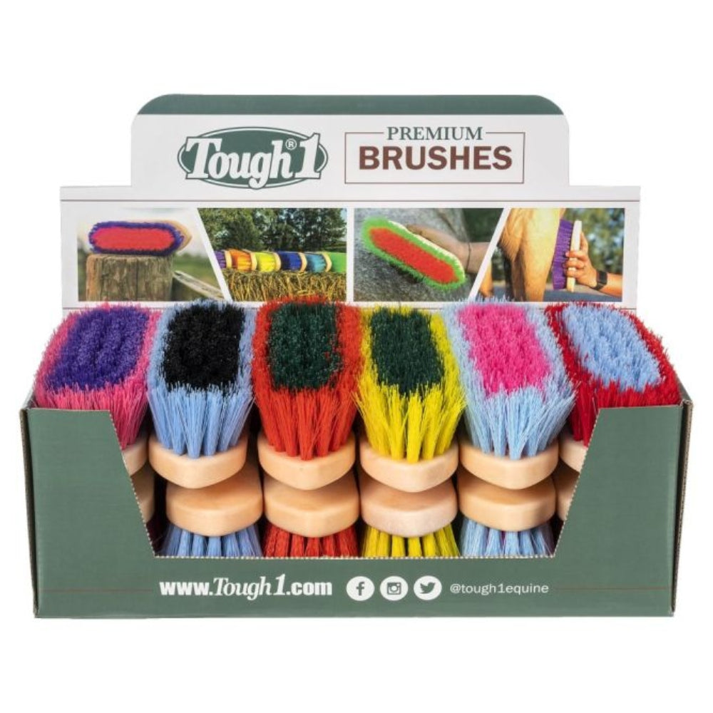 68-800B Tough 1 Assorted Medium Bristle Brush - Bright Colors