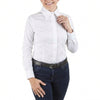 68520WHIT Royal Highness Ladies Sateen Concealed Zippered Western Show Shirt - White