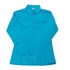68520TUR Royal Highness Ladies Sateen Concealed Zippered Western Show Shirt - Turquoise