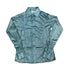 70357HG Royal Highness Metallic Shimmer Show Shirt with Concealed Zippered - Hunter Green