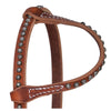 7044 Circle Y Rosewood Slide Ear Headstall with Dots