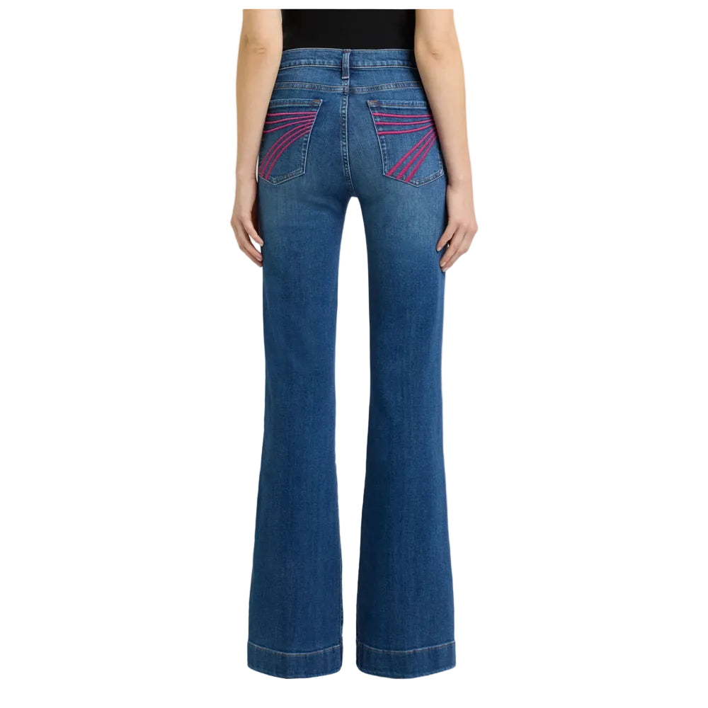 7U317C12-1ZM  7 For All Mankind Women's Dojo Tailorless Trouser Jeans - Moonwater