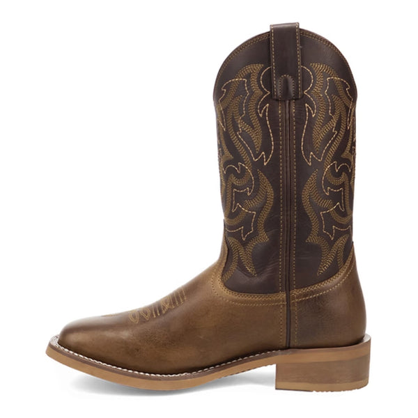 8045 Laredo Men's Chisholm Cowboy Approved Square Toe Cowboy Boot - Brown