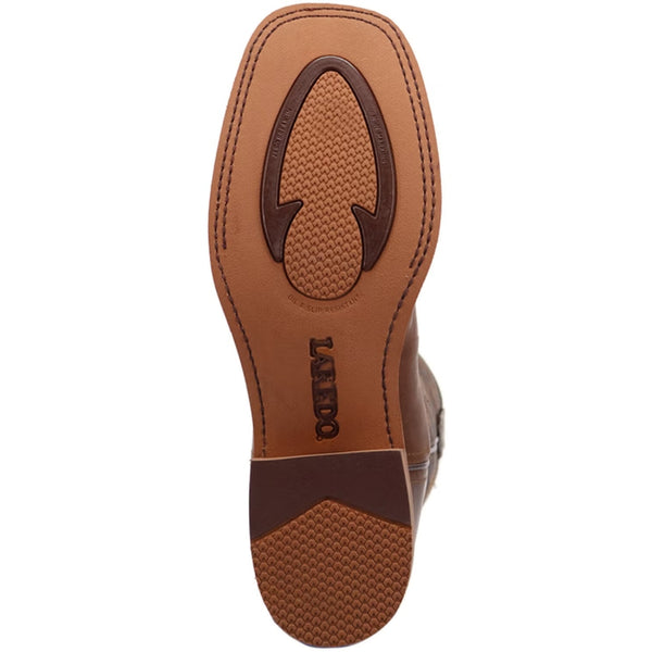 8045 Laredo Men's Chisholm Cowboy Approved Square Toe Cowboy Boot - Brown