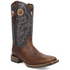 8065 Laredo Men's Cowboy Approved Dyers Wide Square Toe Cowboy Boot - Tan / Blue