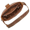 WRS-1023BR Wrangler Crossbody Shoulder Purse Bag - Brown