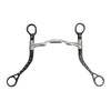 89-64045 Myler MB 04 Black Steel Flat Shank with Low Port Comfort Level 2 Snaffle Bit