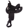9KS323-239-13 King Series Youth Synthetic Round Skirt Competition Saddle Package 13" - Black