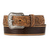 A1042902 Ariat Men's 1 1/2" Crocodile Inlay Embossed Tabs Belt