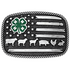 A1049S Montana Silversmiths 4-H Livestock Attitude Belt Buckle