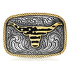 A1054P Montana Silversmiths Western Patriotic Attitude Belt Buckle