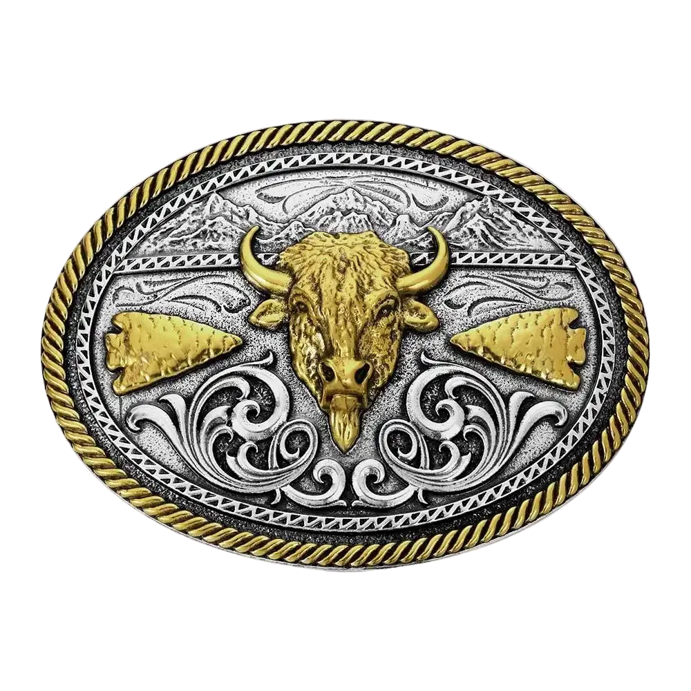A1066P Montana Silversmiths Buffalo Ridge Buckle