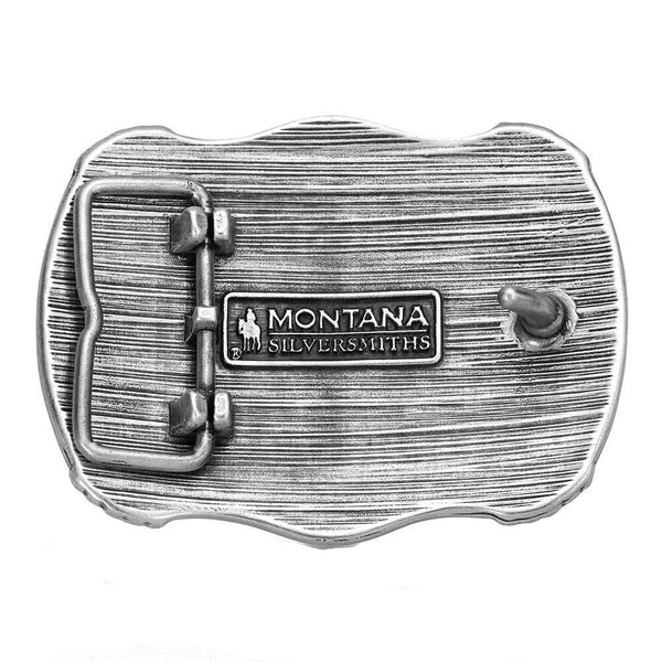 A1072P Montana Silversmiths Longhorn Legacy Belt Buckle