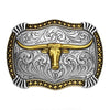 A1072P Montana Silversmiths Longhorn Legacy Belt Buckle