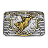 A1075P Montana Silversmiths American Cowboy Bull Rider Belt Buckle