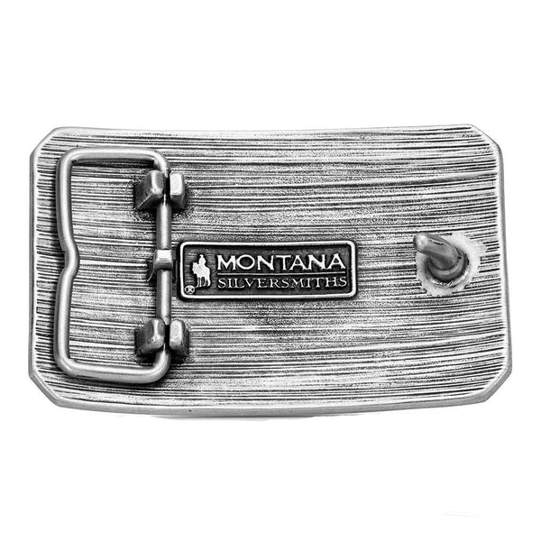 A1075P Montana Silversmiths American Cowboy Bull Rider Belt Buckle
