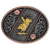 A1086P Montana Silversmiths Tri Color Rodeo Buckle