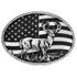 A1087S Montana Silversmiths Hunters Stars & Stripes Buckle