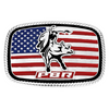 A1090PBR Montana Silversmiths America Loves Bull Riding PBR Buckle