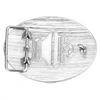 A1092PBR Montana Silversmiths Eight Seconds Style PBR Buckle