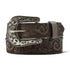 A1308602 Ariat Girls' 1 1/4" Laser Cut Paisley Belt - Brown