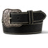A1523401 Ariat Women's Heavy Stitched Edge Leather Belt - Black