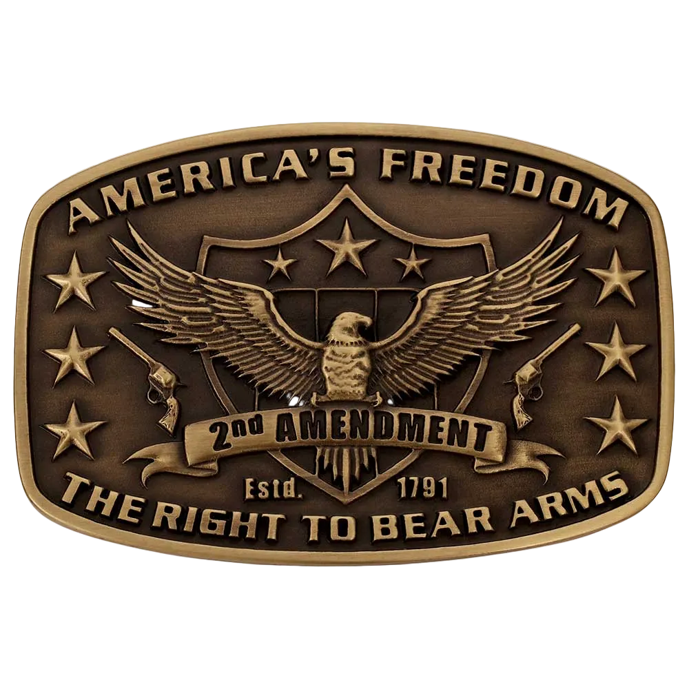 A272 Montana Silversmiths 2nd Amendment Heritage Attitude Buckle