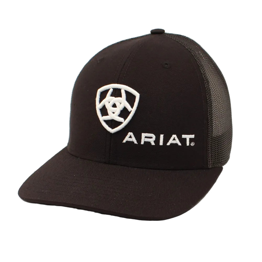A300003001 Ariat Men's Shield Logo Ball Cap - Black