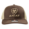 A300003102 Ariat Men's Shield Logo Ball Cap - Brown