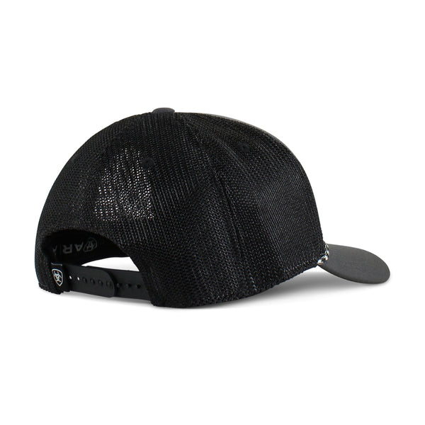 A300019001 Ariat Men's Flexfit 110 Patch & Rope Ball Cap - Black