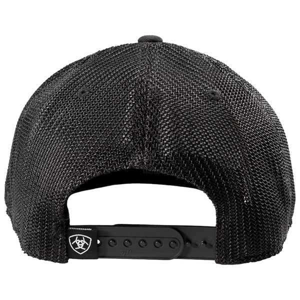 A300064301 Ariat Men's Flexfit 110 Snapback Logo Patch Ball Cap - Black