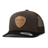 A300065402 Ariat Men's Snap Back Cap with Logo Patch - Brown