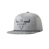 A300083301 Ariat Flexfit Long Horn Logo Black Ball Cap