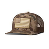 A300089802 Ariat Men's R112 Snapback Flag Patch Ball Cap - Brown Camo