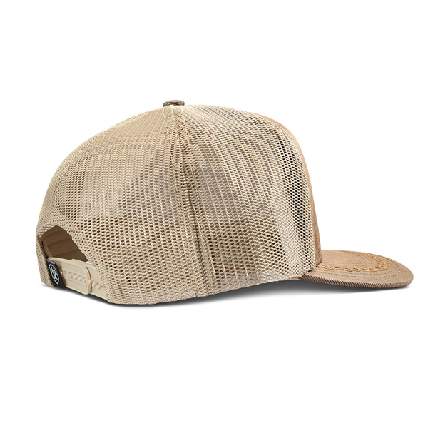 A300094502 Ariat Oilskin Faux Leather Patch Ball Cap - Brown