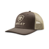 A300095902 Ariat Youth Boys Snap Back Embroidered Logo Brown Ball Cap - Brown