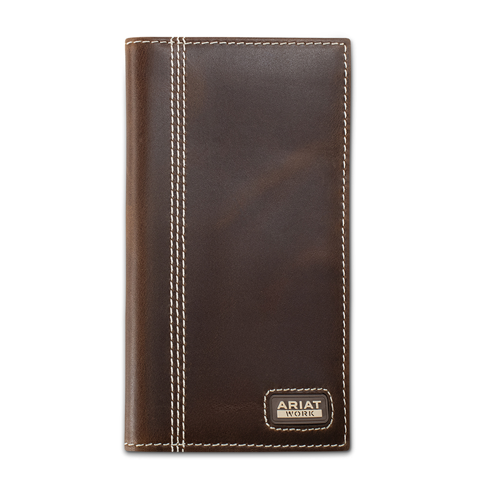 A3403502 Ariat Rodeo Leather Triple Stitch Wallet