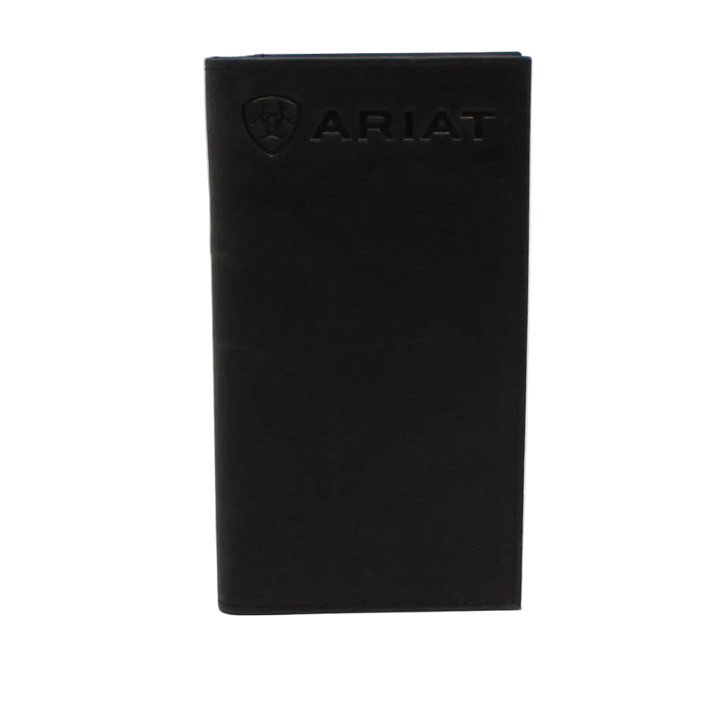 A3548601 Ariat Men's Embossed Logo Rodeo Wallet - Black