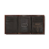 A3550102 Ariat Men's Center Bump Shield Logo Trifold Wallet - Brown
