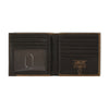 A35622282 Ariat Bifold Overlay Shield Brown Rowdy Leather Wallet